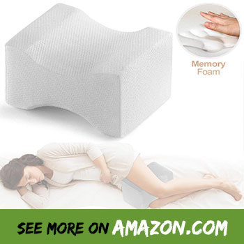 Promotes Better Sleep Removable and Washable Cover Leg Positioner Knee Pillow Made from High Quality Memory Foam Improve Blood Circulation & Proper Posture Alignment 